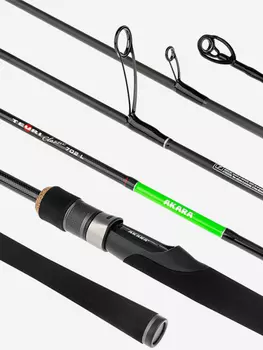 Спиннинг штекерный углеволоконный 2 колена Akara Teuri Classic L802 TX-30 (3,5-12) 2,44 м, Мультицвет