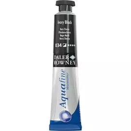 Акварель Daler-Rowney "AQUAFINE" в тубе 8 мл, чёрная слоновая кость