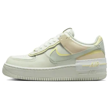 Nike Air Force 1 Shadow Pearl White Citron Tint Женские кроссовки Кремовый Парус Светло-Серебристый DR7883-101 40