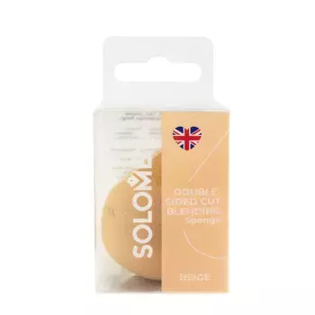 SOLOMEYA Спонж для макияжа с двойным срезом, бежевый / Solomeya Double-Sided Cut blending sponge Beige 1 шт