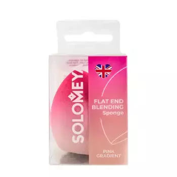 SOLOMEYA Спонж для макияжа со срезом, розовый градиент / Solomeya Flat End blending sponge Pink Gradient 1 шт