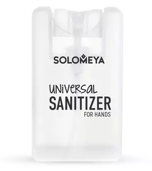 SOLOMEYA Средство антибактериальное универсальное для рук, чайное дерево / Universal Sanitizer Spray for hands Tea tree 20 мл