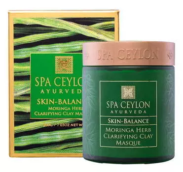 SPA CEYLON Маска очищающая из глины с морингой Счастливая кожа 200 мл