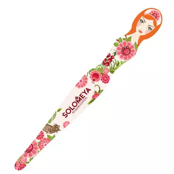 SOLOMEYA Пилка для натуральных и искусственных ногтей 180/220 Кружево / Lace Nail File