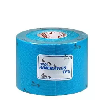 SPOL Кинезио тейп голубой 5 см х 5 м SPOL TAPE