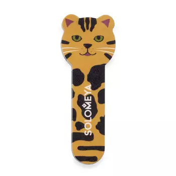 SOLOMEYA Пилка для натуральных и искусственных ногтей Тигренок, 180/220 / Tiger Nail File Cat 2