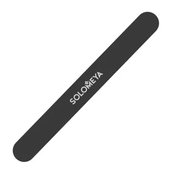 SOLOMEYA Пилка профессиональная для искусственных ногтей 100/100 Графит / Graphite Nail File