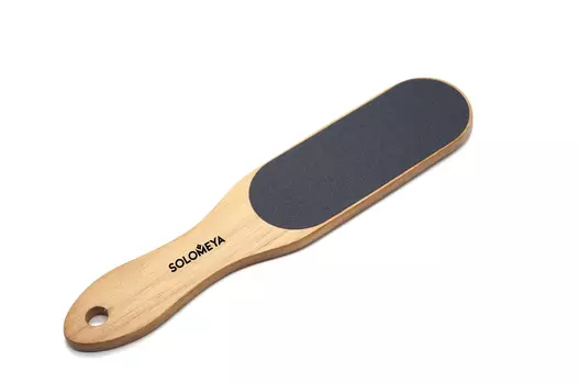 SOLOMEYA Пилка профессиональная педикюрная деревянная 100/220 / Professional Wooden Foot File