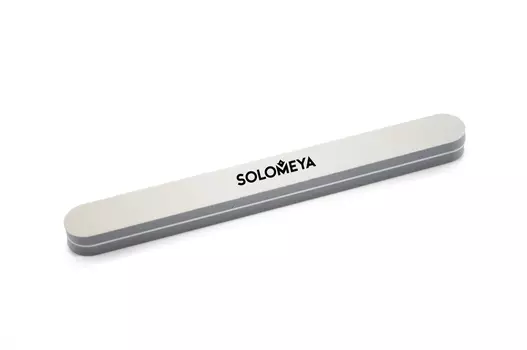 SOLOMEYA Пилка-шлифовщик классическая 2-х сторонняя для ногтей 100/180 серая / 2 Way Classic Sanding Sponge