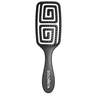 SOLOMEYA Расческа для сухих и влажных волос с ароматом винограда MZ005 / Wet Detangler Brush Rectangular Grape