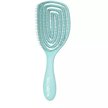 SOLOMEYA Расческа для сухих и влажных волос с ароматом жасмина MZ0011 / Wet Detangler Brush Oval Jasmine