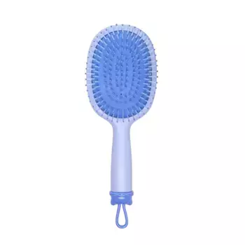SOLOMEYA Расческа массажная для волос милый мишка, голубая / Cute Bear Massage Hair Brush Blue