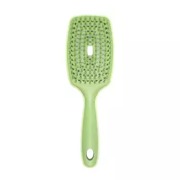SOLOMEYA Расческа вентилируемая для волос, зеленая / Vented Hair Brush Green