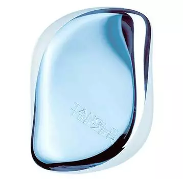 TANGLE TEEZER Расческа для волос / Compact Styler Sky Blue Delight Chrome