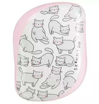TANGLE TEEZER Расческа для волос / Compact Styler Skinny Dip Relaxed Cat