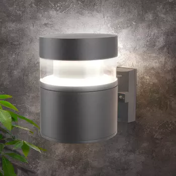 Уличный настенный светильник Elektrostandard 1530 TECHNO LED серый