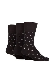 3 пары бамбуковых носков с рисунком SOCKSHOP Gentle Grip, серый