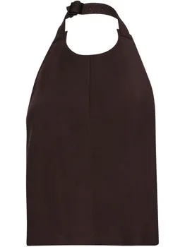Топ с открытой спиной и бретелькой через шею WARDROBE.NYC, коричневый