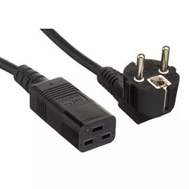 Кабель питания Exegate PC19-10P (Евровилка Schuko->С19) VDE-250V-3*1.5mm2, медь, черный, 16А, 10м.