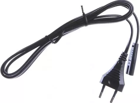 Кабель питания Power Cube RPC-184BLPRO1.8 ШВВП-АП 2*0,75 S52C7-250-2,5-1,8, черный, 1,8 м , S52 - C7, 2-pin, Россия.