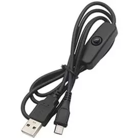Кабель питания Qumo 33001 с выключателем для Raspberry Pi 3 (MicroUSB)