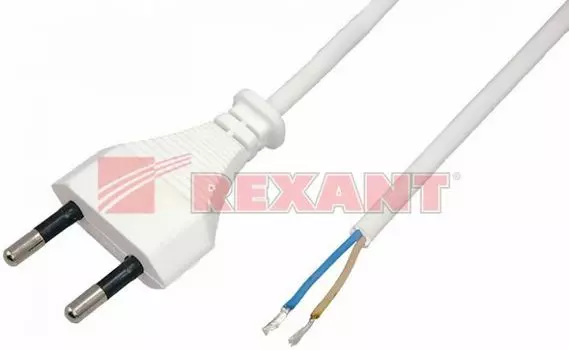 Кабель питания Rexant 11-1111 1.5М без розетки белый