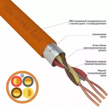 Кабель Rexant 01-4911-1 КПСЭнг(А)-FRLS 2x2x1,00мм (бухта 200 метров)
