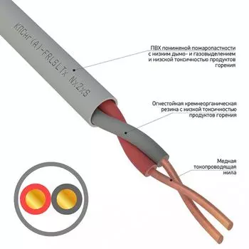 Кабель Rexant 01-4930 КПСнг(А)-FRLSLTx 1x2x0,50мм (бухта 200 метров)
