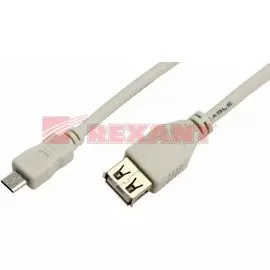 Кабель Rexant 18-1161 micro USB (male) - USB-A (female) 0.2M