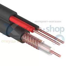 Кабель Rexant ККСВ-П + 2х0.5мм., 305м., черный 01-4004