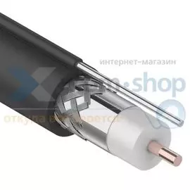 Кабель Rexant RG-11U (75 Ом) 305м OUTDOOR + ТРОС*1 01-3021