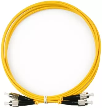 Кабель патч-корд волоконно-оптический Vimcom FC-FC Duplex 2m DPC-SM-LSZH-3.0-FC/UPC-LC/UPC-0.5-U (9/125 мкм), LSZH, диаметр 3.0 мм,длина 50 cм