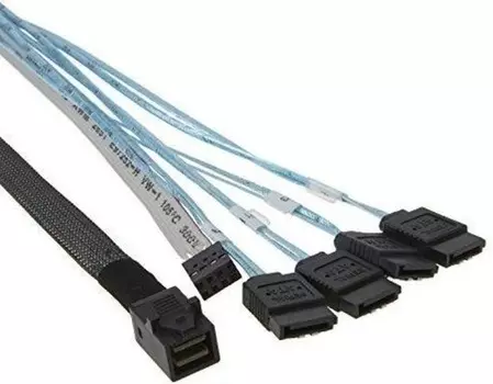 Кабель SNR SAS-8643/4SATA-80CM HDmSAS-4SATA 80см, внутренний