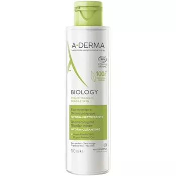 A-Derma Дерматологическая мицеллярная вода для хрупкой кожи, 200 мл (A-Derma, Biology)