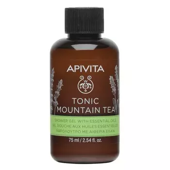 Apivita Гель для душа "Горный чай" с эфирными маслами, 75 мл (Apivita, Body)