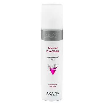 Aravia Professional Мицеллярная вода 3 в 1 с экстрактом готу кола Micellar Pure Water, 250 мл (Aravia Professional)