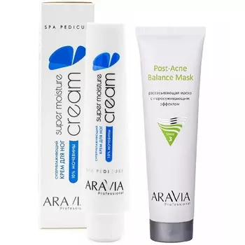 Aravia Professional Набор бестселлеров (маска, 100 мл + суперувлажняющий крем для ног, 100 мл) (Aravia Professional)