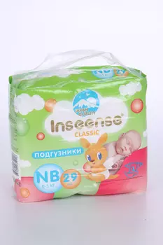 Подгузники Inseense Classic NB (0-5 кг), 29 шт