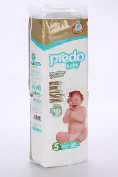 Подгузники PREDO Baby №5 (11-25кг), 32 шт