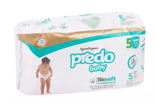 Подгузники PREDO Baby №5 (11-25кг), 5 шт