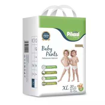 Подгузники-трусики детские Пикул Премиум XL (15-25кг), 20 шт