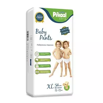 Подгузники-трусики детские Пикул Премиум XL (15-25кг), 44 шт