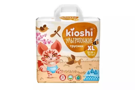 Подгузники-трусики Kioshi Ультратонкие XL (12-18 кг), 36 шт