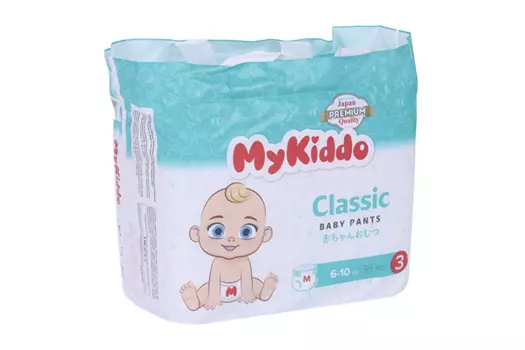 Подгузники-трусики MyKiddo Premium Classic 3 д/детей M (6-10кг), 38 шт