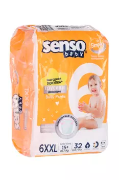 Подгузники-трусики Senso Baby Simple junior extra детские XXL (15+ кг), 32 шт