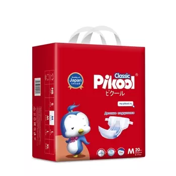Подгузники детские Пикул Классик M (6-11 кг), 20 шт