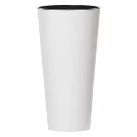 Кашпо Prosperplast Tubus slim 40см белое