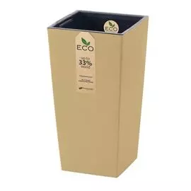Кашпо Prosperplast urbi square eco 20 см кремовый