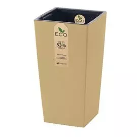 Кашпо Prosperplast urbi square eco 27 см кремовый
