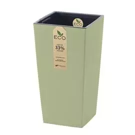 Кашпо Prosperplast Urbi square eco 32.5см зелёный